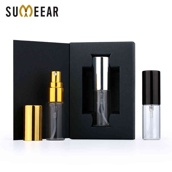 50 pcs/lot 5ml spray perfume bottle portable aluminum sprayer accessory gift black and white box
50 pcs/lot 5ml spray perfume bottle portable aluminum sprayer accessory gift black and white box
