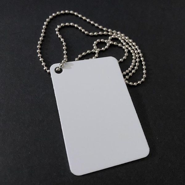 dog tag,id card 60x40mm rectangle diy tag necklace pet and accessories sublimation id name collar with 60cm stainless steel ball chains
dog tag,id card 60x40mm rectangle diy tag necklace pet and accessories sublimation id name collar with 60cm stainless steel ball chains