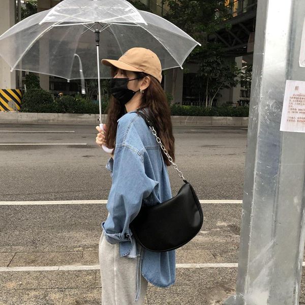 totes 2021 women trendy crossbody bags metal chain pu bag zipper solid underarm casual fashion large capacity female hobos
totes 2021 women trendy crossbody bags metal chain pu bag zipper solid underarm casual fashion large capacity female hobos