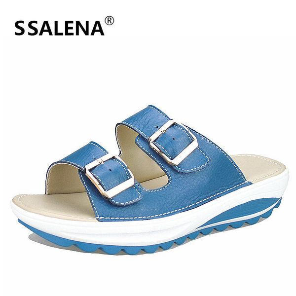 slippers women platform leather female wedge thick-soled anti-slip shoes fashion summer slides 52270, Black
slippers women platform leather female wedge thick-soled anti-slip shoes fashion summer slides 52270, Black