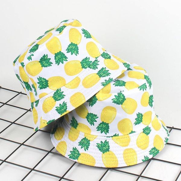 cloches 2021 cotton pineapple print bucket hat fisherman outdoor travel foldable sun cap hats for men and women 558, Blue;gray
cloches 2021 cotton pineapple print bucket hat fisherman outdoor travel foldable sun cap hats for men and women 558, Blue;gray