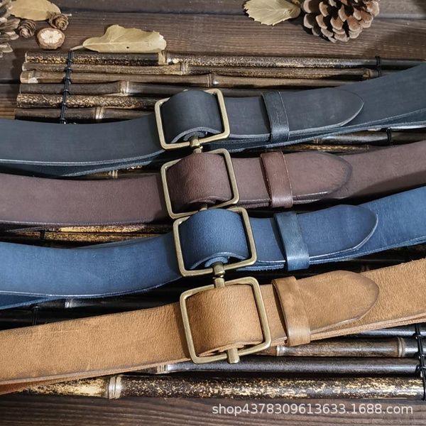belts men's hole-leather copper smooth buckle first layer cowhide retro simple all-match, Black;brown
belts men's hole-leather copper smooth buckle first layer cowhide retro simple all-match, Black;brown