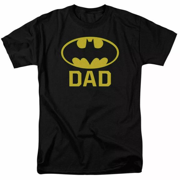 Batman Bat Dad T Shirt Licensed Comic Book Tee Black, White;black 
Batman Bat Dad T Shirt Licensed Comic Book Tee Black, White;black