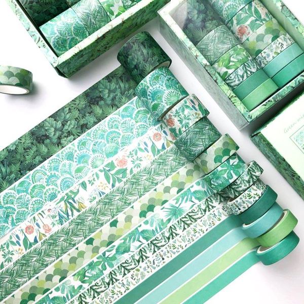 gift wrap 12/set green plant washi tape solid color masking decorative adhesive sticker scrapbooking diary stationery supply
gift wrap 12/set green plant washi tape solid color masking decorative adhesive sticker scrapbooking diary stationery supply