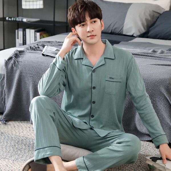 men's sleepwear autumn pajamas 100% cotton full-sleeve mens turn-down collar homewear thin simple style solid color comfort, Black;brown
men's sleepwear autumn pajamas 100% cotton full-sleeve mens turn-down collar homewear thin simple style solid color comfort, Black;brown