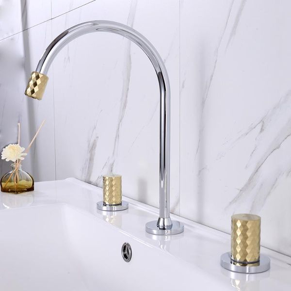 bathroom sink faucet mixer brush gold and chrome basin 3 hole widespread double handle cold water tap faucets
bathroom sink faucet mixer brush gold and chrome basin 3 hole widespread double handle cold water tap faucets