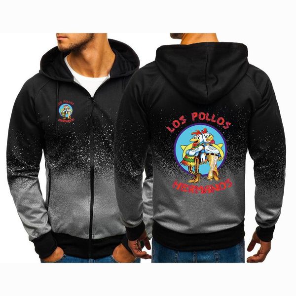 men's hoodies & sweatshirts 2021 spring autumn breaking bad fashion hooded gradient loose student los pollos hermanos zipper sweater ja, Black
men's hoodies & sweatshirts 2021 spring autumn breaking bad fashion hooded gradient loose student los pollos hermanos zipper sweater ja, Black