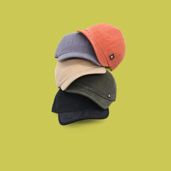 21ss short brim label baseball cap tide street easy to take men's women's duck tongue hat sun visor, Blue;gray
21ss short brim label baseball cap tide street easy to take men's women's duck tongue hat sun visor, Blue;gray