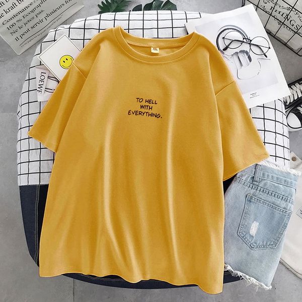 bf style women t shirt short sleeve o-neck female tees embroidery solid color casual loose summer tshirt 2021 new, White
bf style women t shirt short sleeve o-neck female tees embroidery solid color casual loose summer tshirt 2021 new, White