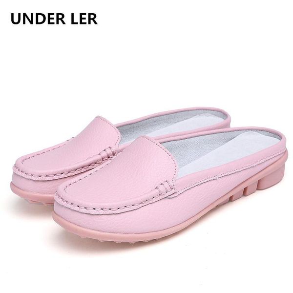 boots spring and autumn products pure color leather women's shoes half slippers everyday all-match, Black
boots spring and autumn products pure color leather women's shoes half slippers everyday all-match, Black