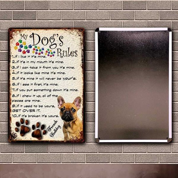 french bulldog your friend bath shap dog rules art tin metal sign home pub bar decor painting 20*30 cm size dy228
french bulldog your friend bath shap dog rules art tin metal sign home pub bar decor painting 20*30 cm size dy228