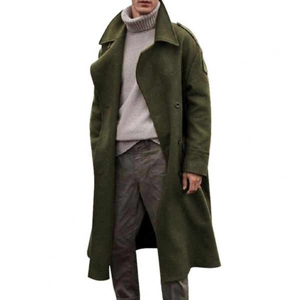 men's wool & blends men coat thermal long sleeves solid color simple retro style trench situation autumn winter, Black
men's wool & blends men coat thermal long sleeves solid color simple retro style trench situation autumn winter, Black
