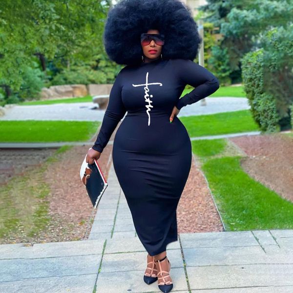 plus size dresses women's solid color letter dress elasticity fashion round neck long sleeve black wholesale drop
plus size dresses women's solid color letter dress elasticity fashion round neck long sleeve black wholesale drop