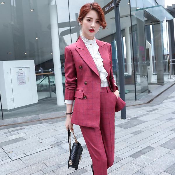fabric autumn winter formal uniform designs pantsuits ol styles professional blazers ladies office work wear set women's two pi, White
fabric autumn winter formal uniform designs pantsuits ol styles professional blazers ladies office work wear set women's two pi, White
