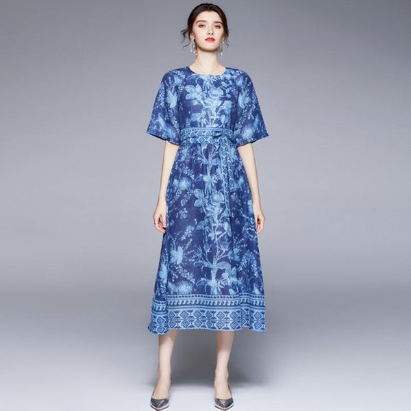party dresses 2021 summer fashion women flower dress half sleeve high-end elegant print midi vestidos, White;black
party dresses 2021 summer fashion women flower dress half sleeve high-end elegant print midi vestidos, White;black
