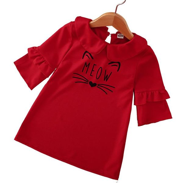 girl's dresses spring autumn girl dress cartoon cat print long sleeve casual kids onepiece, Red;yellow
girl's dresses spring autumn girl dress cartoon cat print long sleeve casual kids onepiece, Red;yellow