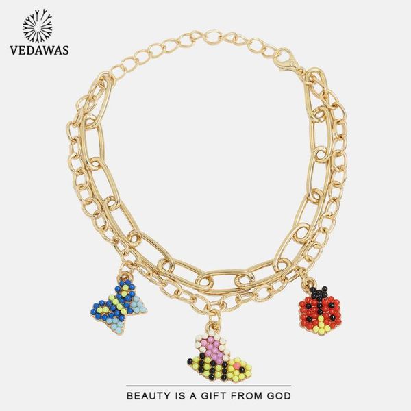 vedawas exquisite bohemian style animal bracelets for lady 2021 beads handmade metal chain bracelet jewelry valentine's day gift link,, Black
vedawas exquisite bohemian style animal bracelets for lady 2021 beads handmade metal chain bracelet jewelry valentine's day gift link,, Black