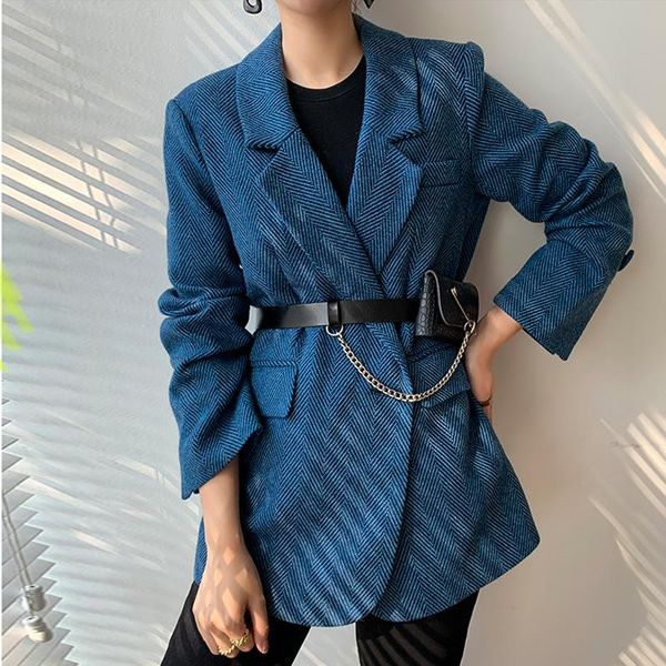 women's suits & blazers fashion chic office coat women 2021 long sleeve a buckle solid notched collar draw back jackets blue thick suit, White;black
women's suits & blazers fashion chic office coat women 2021 long sleeve a buckle solid notched collar draw back jackets blue thick suit, White;black