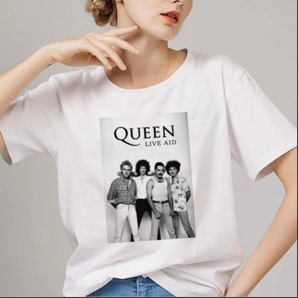 womens t shirts camiseta mujer queen band printing harajuku kawaii streetwear tracksuit personality casual short sleeve shirt, White
womens t shirts camiseta mujer queen band printing harajuku kawaii streetwear tracksuit personality casual short sleeve shirt, White