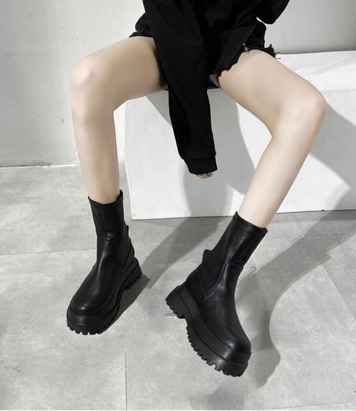 boots 2021 winter fashion women platform warm shoes mid-calf ankle zipper leather botas mujer, Black
boots 2021 winter fashion women platform warm shoes mid-calf ankle zipper leather botas mujer, Black