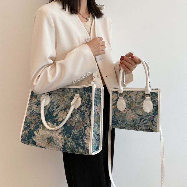 large capacity oil painting canvas bag women's new fashion portable one shoulder messenger women
large capacity oil painting canvas bag women's new fashion portable one shoulder messenger women