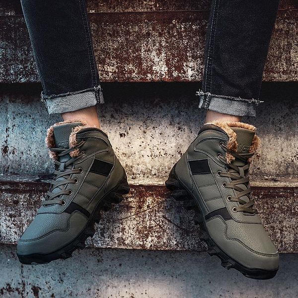 boots winter men fashion outdoor casual shoes mens warm ankle snow male zapatillas de deporte plus size 39-44, Black
boots winter men fashion outdoor casual shoes mens warm ankle snow male zapatillas de deporte plus size 39-44, Black