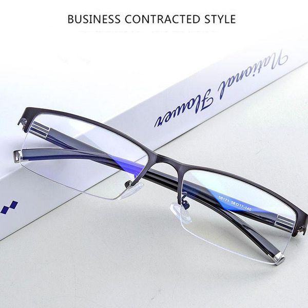 fashion sunglasses frames 2021 business men's anti-blue light flat mirror myopia glasses the finished product has a degree of -50--600, Black
fashion sunglasses frames 2021 business men's anti-blue light flat mirror myopia glasses the finished product has a degree of -50--600, Black