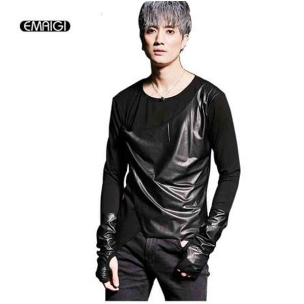 men's fashionable long sleeve shirt gothic style punk t-shirts of the leather amendment y6ce, White;black
men's fashionable long sleeve shirt gothic style punk t-shirts of the leather amendment y6ce, White;black