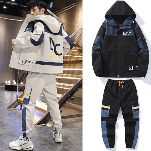 men's tracksuits men casual sets fashion trend sweat suits matching spring autumn jacket ropa hombre clothing bc50tz, Gray
men's tracksuits men casual sets fashion trend sweat suits matching spring autumn jacket ropa hombre clothing bc50tz, Gray