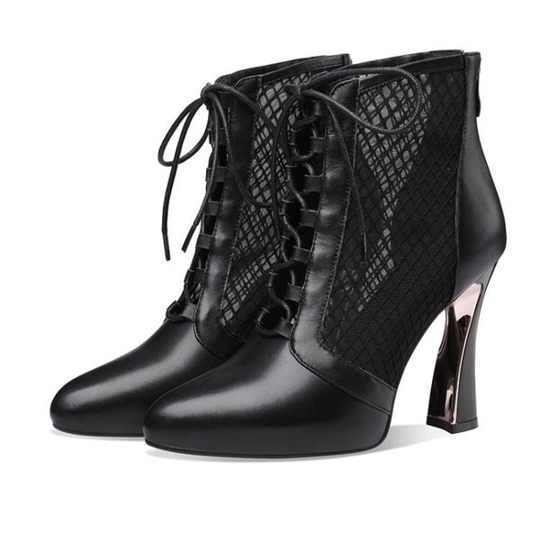 boots net women's high heels 2021 spring summer gauze short hollow cool thick heel lace up back zipper roman, Black
boots net women's high heels 2021 spring summer gauze short hollow cool thick heel lace up back zipper roman, Black
