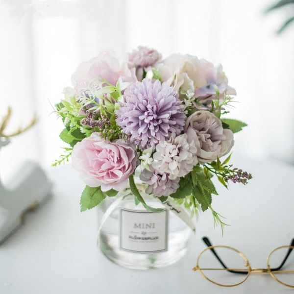 decorative flowers & wreaths 1 bouquet artificial silk pink rose peony bridal fake flores wedding diy home garden party decoration
decorative flowers & wreaths 1 bouquet artificial silk pink rose peony bridal fake flores wedding diy home garden party decoration