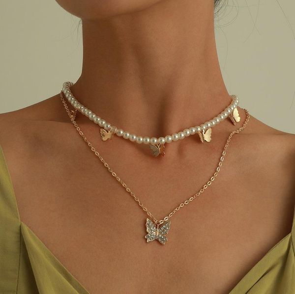 chains butterfly necklace woman retro necklaces women girl wedding multilayer jewelry classic elelgant gold color trendy alloy collier, Silver
chains butterfly necklace woman retro necklaces women girl wedding multilayer jewelry classic elelgant gold color trendy alloy collier, Silver
