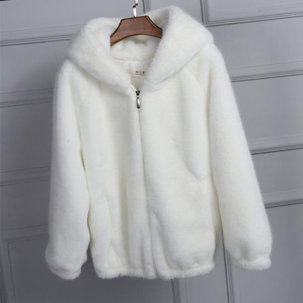 women's fur & faux plus size pink furry hoodie coat women white warm long sleeve outerwear winter fluffy shaggy jacket overcoat, Black
women's fur & faux plus size pink furry hoodie coat women white warm long sleeve outerwear winter fluffy shaggy jacket overcoat, Black
