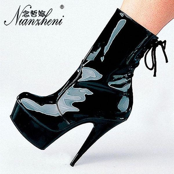 boots super high heeled wedding po shoes tie low 15cm thick soled winter korean women's, Black
boots super high heeled wedding po shoes tie low 15cm thick soled winter korean women's, Black