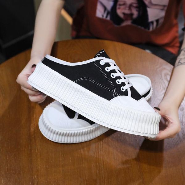 med shoes slippers casual slides slipers women cover toe platform luxury 2021 flat cotton fabric pu fashion rubber female, Black
med shoes slippers casual slides slipers women cover toe platform luxury 2021 flat cotton fabric pu fashion rubber female, Black