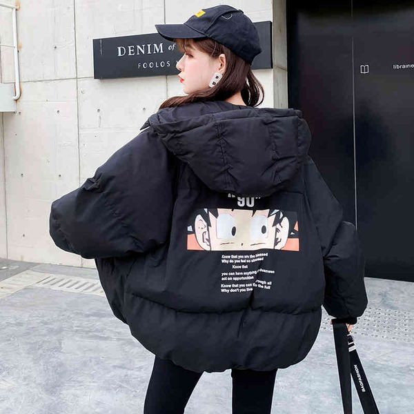cotton et, women's animation printing, harajuku casual wear, loose and warm boyfriend coat, winter windbreaker, Black;brown
cotton et, women's animation printing, harajuku casual wear, loose and warm boyfriend coat, winter windbreaker, Black;brown
