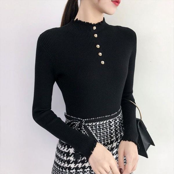 women girl winter fall sweater basic knitted pullovers half turtleneck knitwear full sleeve outwear jumper, White;black
women girl winter fall sweater basic knitted pullovers half turtleneck knitwear full sleeve outwear jumper, White;black