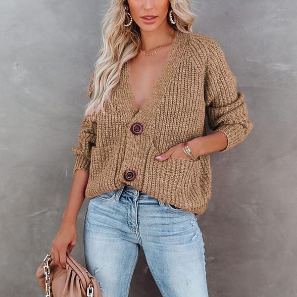 women's sweaters autumn winter sweater women solid color v neck cable knit cardigan outerwear, White;black
women's sweaters autumn winter sweater women solid color v neck cable knit cardigan outerwear, White;black