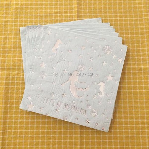 packaging dinner service 10pcs 33x33cm shiny silver let's be mermaid theme napkins tissues baby shower for kids holiday birthday party
packaging dinner service 10pcs 33x33cm shiny silver let's be mermaid theme napkins tissues baby shower for kids holiday birthday party