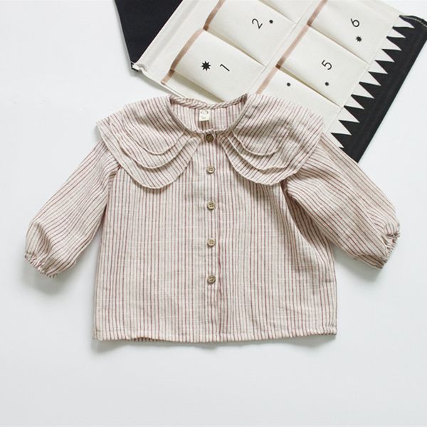 2021 children shirts new spring korean style cotton linen baby girls blouses kids clothes ruffles collar shirt striped, White;black
2021 children shirts new spring korean style cotton linen baby girls blouses kids clothes ruffles collar shirt striped, White;black