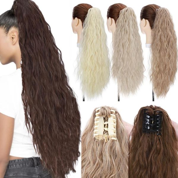 synthetic wigs s-noilite 24inch water wave ponytail hair long claw on women fake pony tail hairpece, Black
synthetic wigs s-noilite 24inch water wave ponytail hair long claw on women fake pony tail hairpece, Black