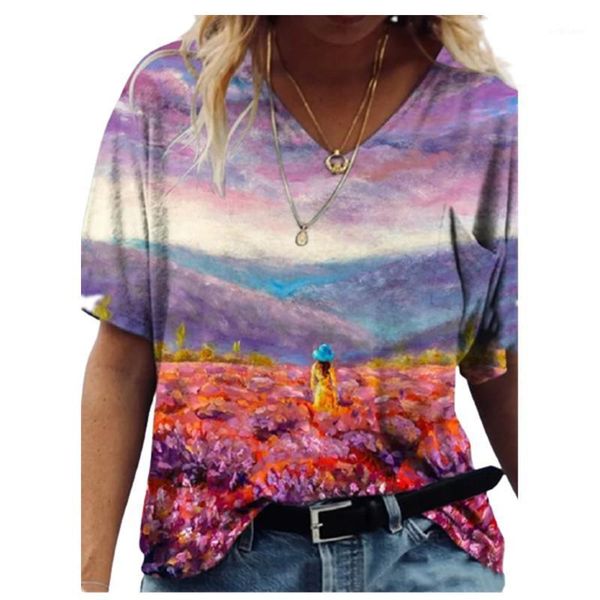 women's t-shirt 3d cartoons floral print women t shirt summer 2021 fashion casual short sleeve v-neck loose ladies streetwear plus siz, White
women's t-shirt 3d cartoons floral print women t shirt summer 2021 fashion casual short sleeve v-neck loose ladies streetwear plus siz, White