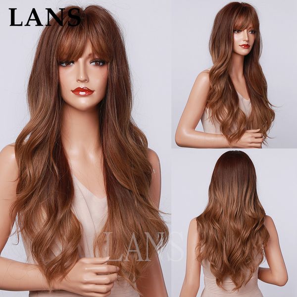 lans synthetic wig long wavy with bangs brown 26 inch heat resistant fiber made party cosplay wigs for white black women
lans synthetic wig long wavy with bangs brown 26 inch heat resistant fiber made party cosplay wigs for white black women