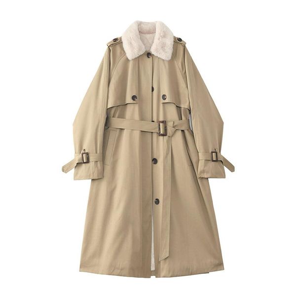 women's down & parkas winter loose thick faux fur lapel jacket parka 2021 windbreaker solid color buttons female outerwear, Black
women's down & parkas winter loose thick faux fur lapel jacket parka 2021 windbreaker solid color buttons female outerwear, Black