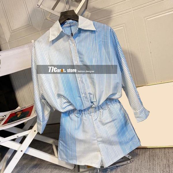 women's tracksuits high end fashion summer 2 piece outfits for women shorts and long sleeve turn-down collar blouse striped print cloth, Gray
women's tracksuits high end fashion summer 2 piece outfits for women shorts and long sleeve turn-down collar blouse striped print cloth, Gray