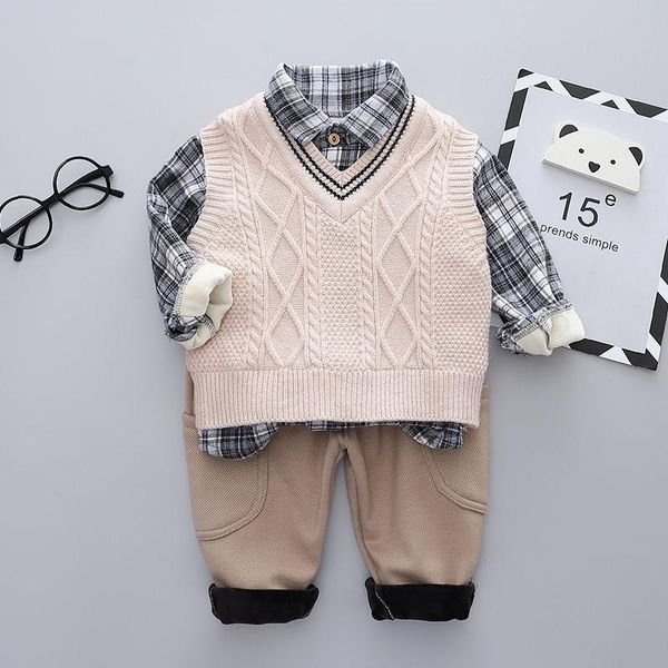clothing sets fashion autumn winter warm children boys girls clothes kids sweater vest thicken shirt pants 3pcs/sets baby tracksuits, White
clothing sets fashion autumn winter warm children boys girls clothes kids sweater vest thicken shirt pants 3pcs/sets baby tracksuits, White