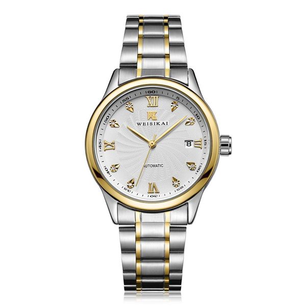 men watch automatic mechanical diamond watches stainless steel strap 40mm hd mirror luminous waterproof wristwatch, Slivery;brown
men watch automatic mechanical diamond watches stainless steel strap 40mm hd mirror luminous waterproof wristwatch, Slivery;brown