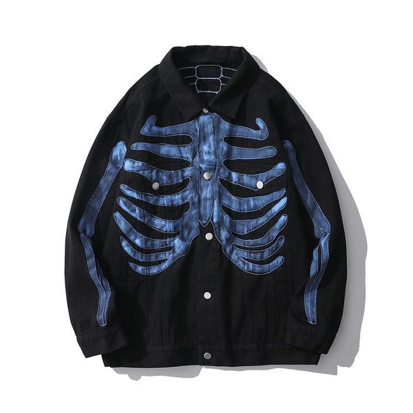men's jackets kiovno men hip hop bone printed denim high street streetwear black outwear for male jeans, Black;brown
men's jackets kiovno men hip hop bone printed denim high street streetwear black outwear for male jeans, Black;brown