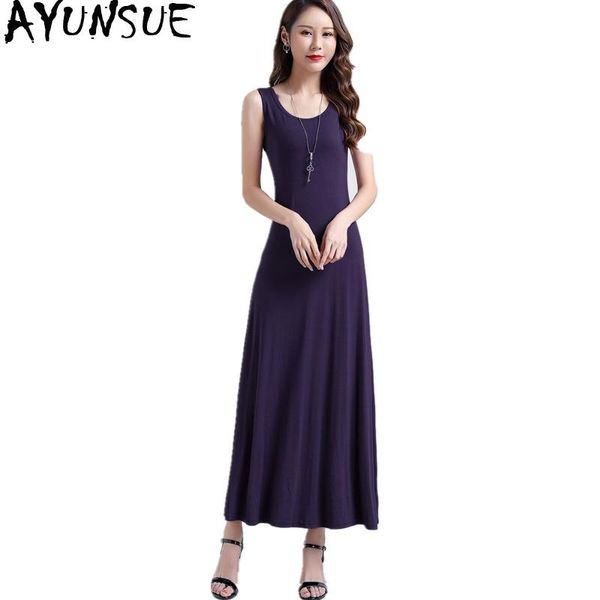 casual dresses ayunsue women long summer dress elegant plus size sleeveless purple black maxi vestidos largos 2021 kj4677, Black;gray
casual dresses ayunsue women long summer dress elegant plus size sleeveless purple black maxi vestidos largos 2021 kj4677, Black;gray