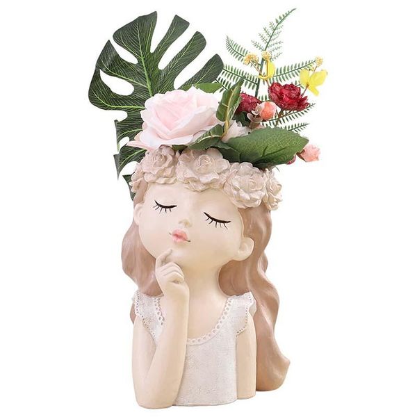 decorative objects & figurines creative fairy girl sculpture home decoration flower arrangement living room display ornaments vase wedding g 
decorative objects & figurines creative fairy girl sculpture home decoration flower arrangement living room display ornaments vase wedding g